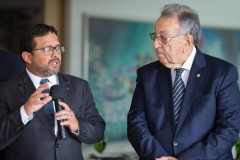 João Rabelo, do BB, com o presidente da CNA, João Martins